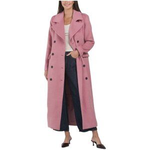 AVEC LES FILLES Maxi Double Breasted Coat